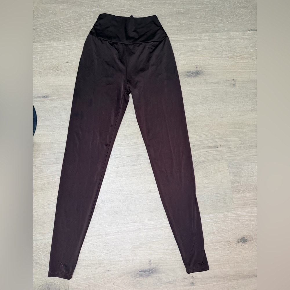 Lanston Sport X Revolve Chocolate Workout Leggings Small